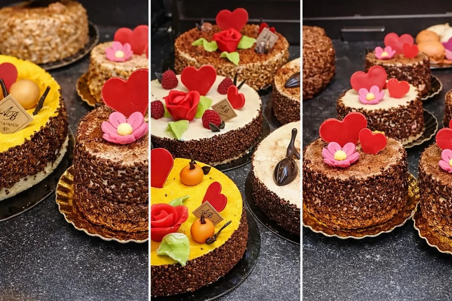 Création Saint-Valentin Aux Délices Lorraines, dessert cœur chocolat