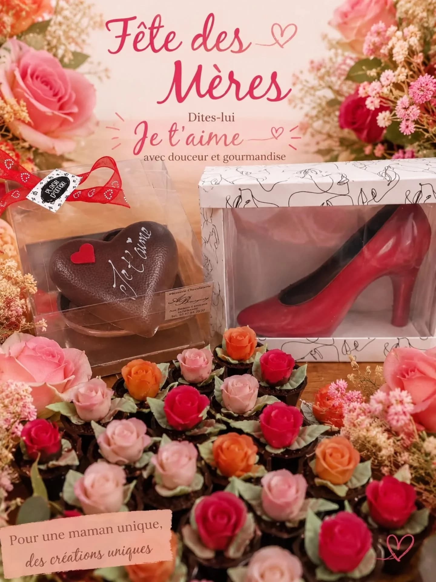 chocolat fêtes des mères